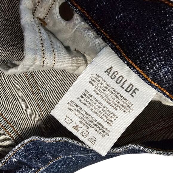 Agolde Sophie Mid Rise Ankle Skinny Denim Blue Jean Button Fly Size 26 - Picture 8 of 9